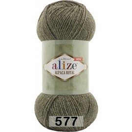 Пряжа Alize "Alpaca Royal" NEW 577 Зеленый меланж 15%альпака, 30%шерсть, 55%акрил 100гр 250м